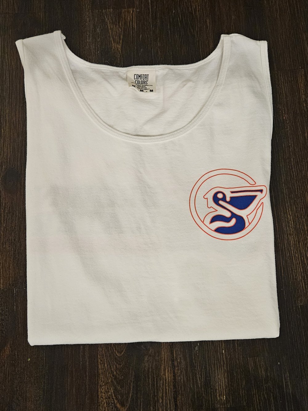 Brown Water Comfort Color Tank Tops (White)