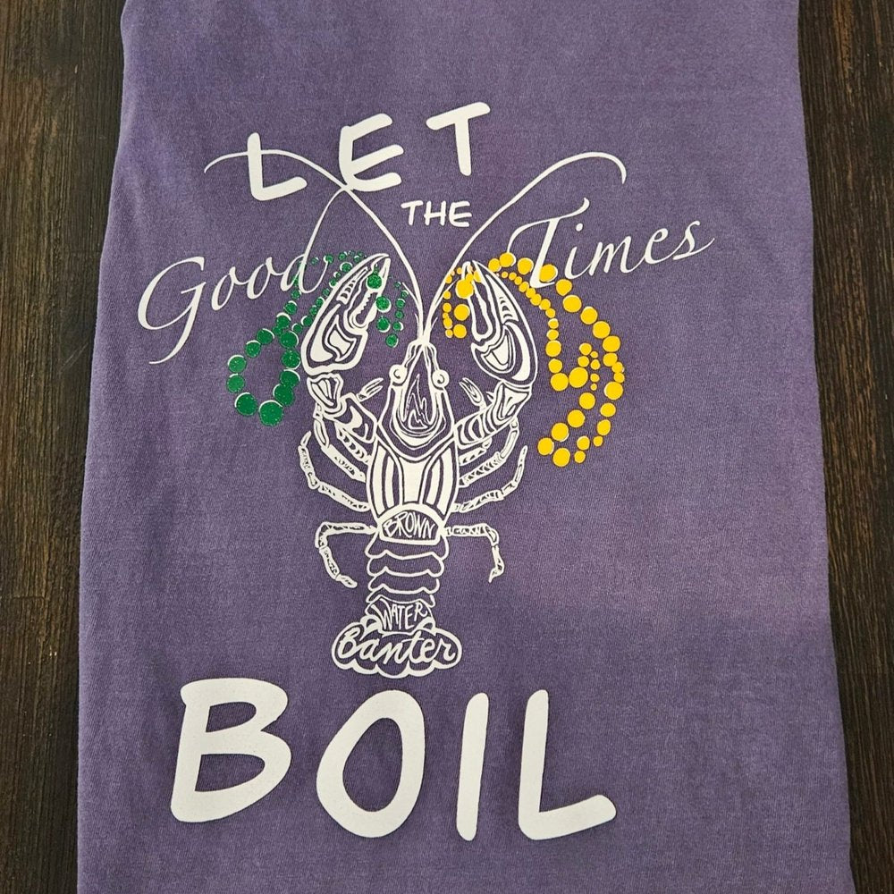 Adult Let The Good Times Boil BWB Mardi Gras Shirt