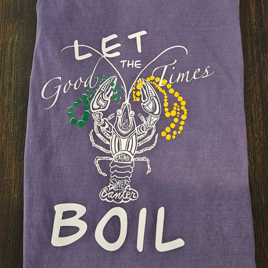 Adult Let The Good Times Boil BWB Mardi Gras Shirt