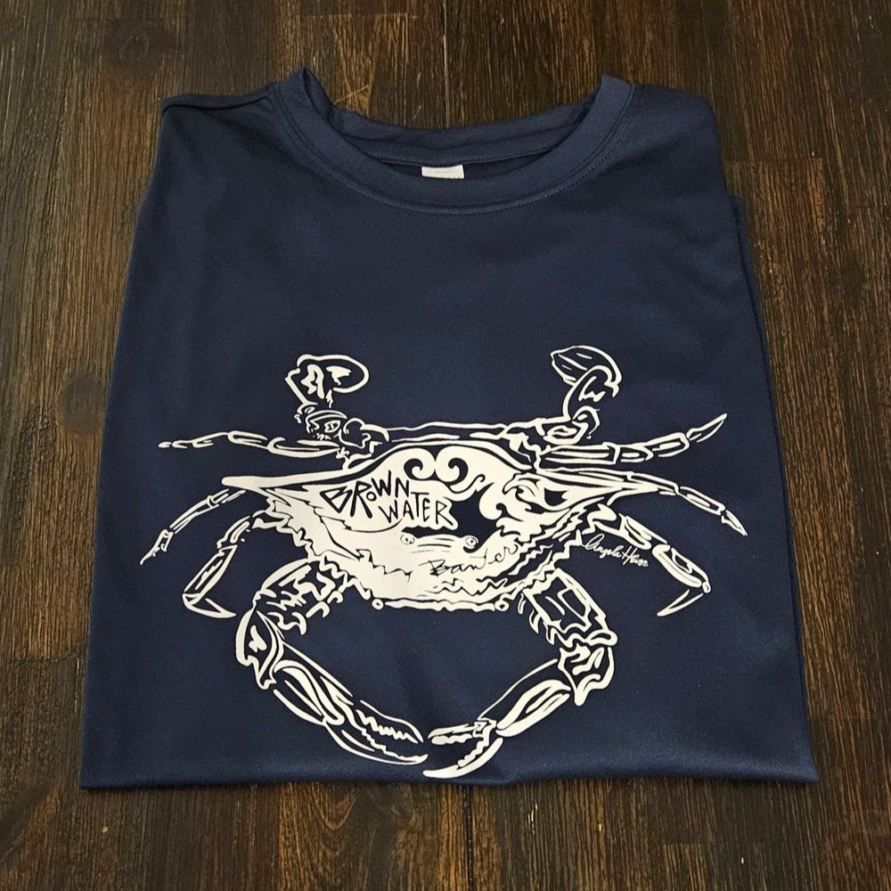 Crab Long Sleeve Dry Fit (Blue)