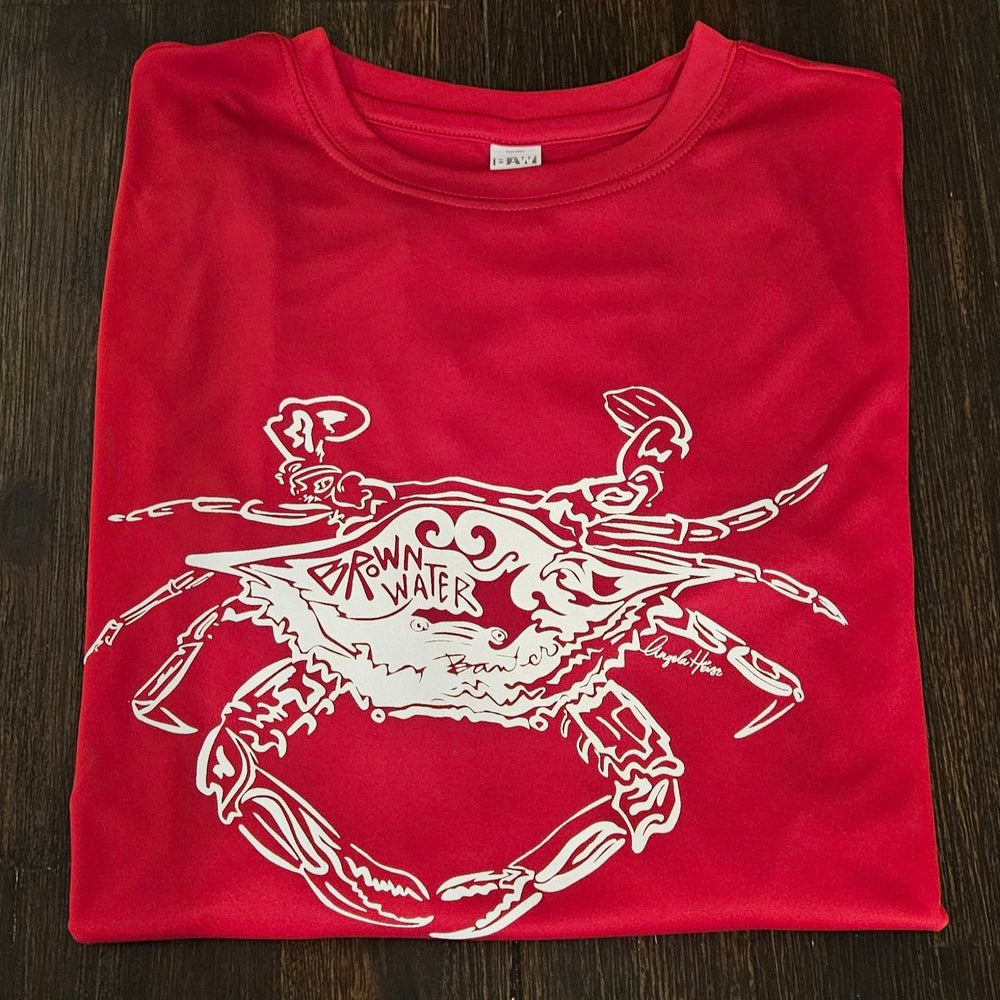 Crab Long Sleeve Dry Fit (Red)