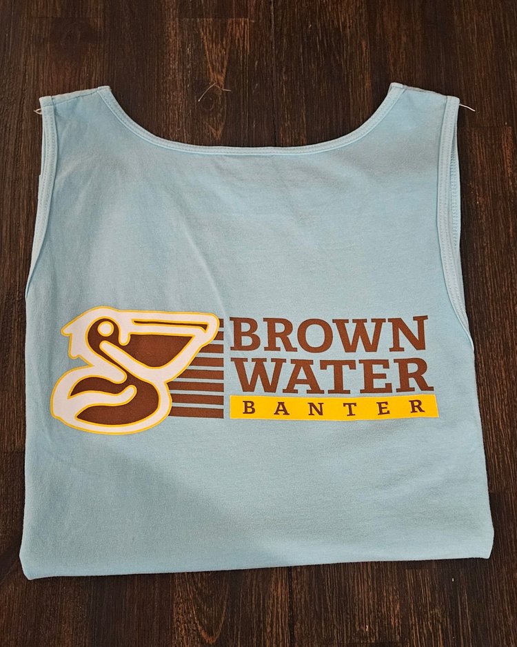 Brown Water Comfort Color Tank Tops (Chalky Mint)