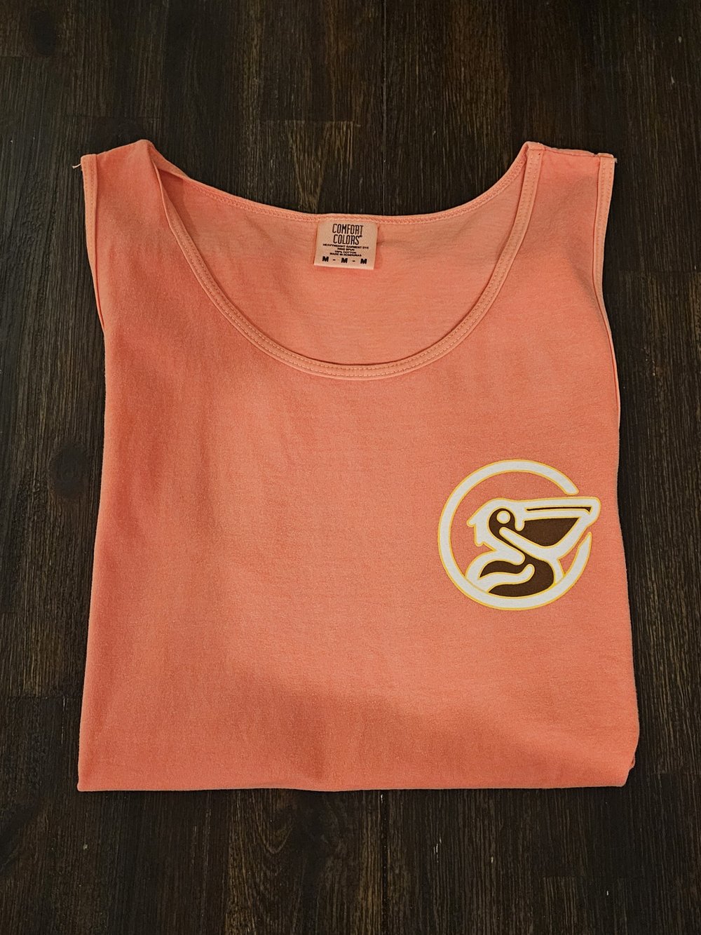 Brown Water Comfort Color Tank Tops (Salmon)