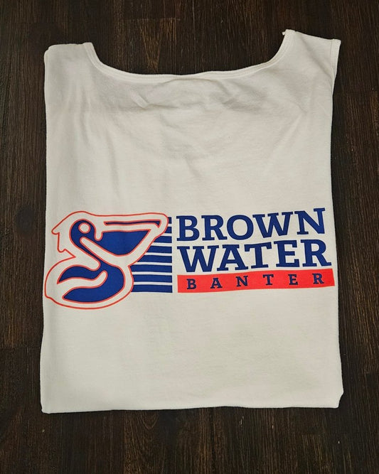 Brown Water Comfort Color Tank Tops (White)